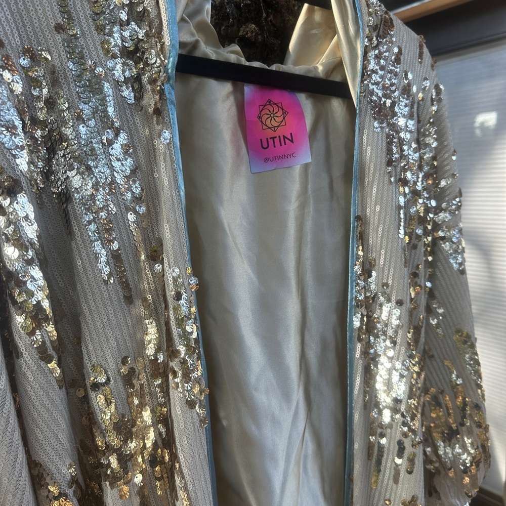Sequin Embellished Kimono by UntinNYC - Picture 2 of 6